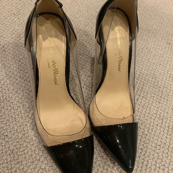 Gianvito Rossi plexiglass 36 black PUMPS PVC - Picture 8 of 12